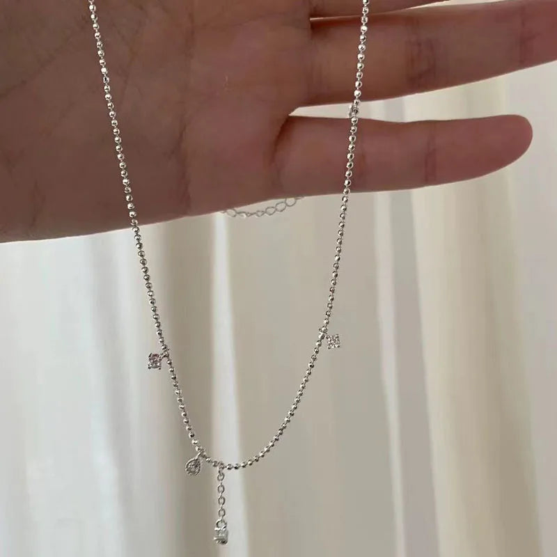 Water Drop Pendant Choker