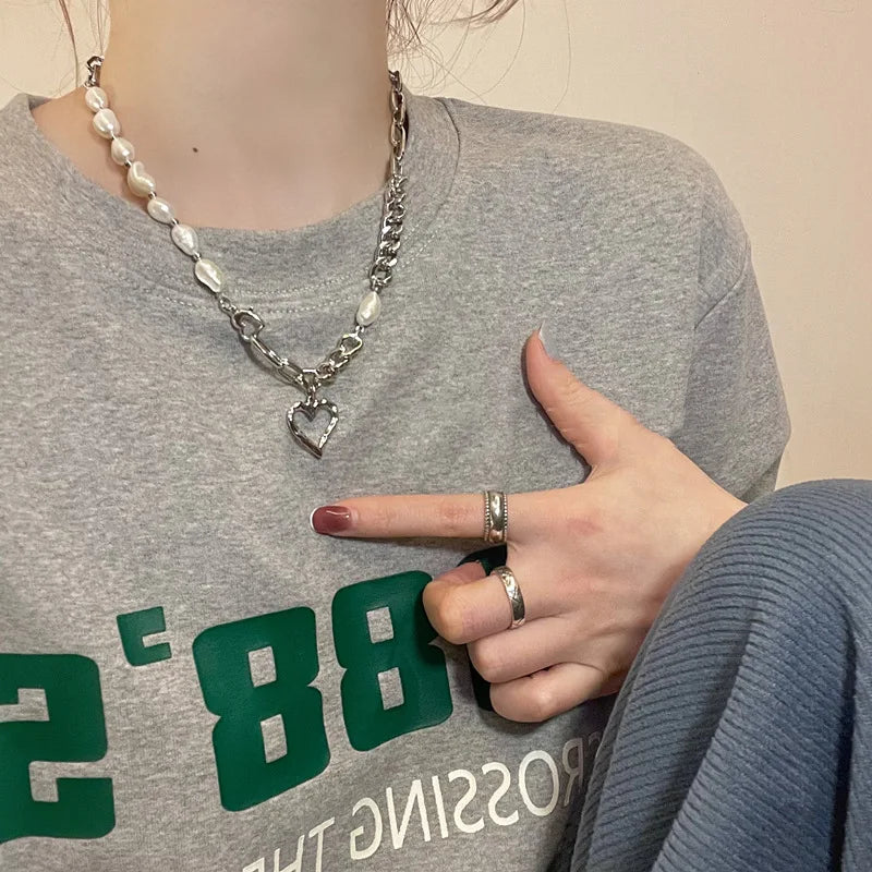 Heart Love Pendant Choker