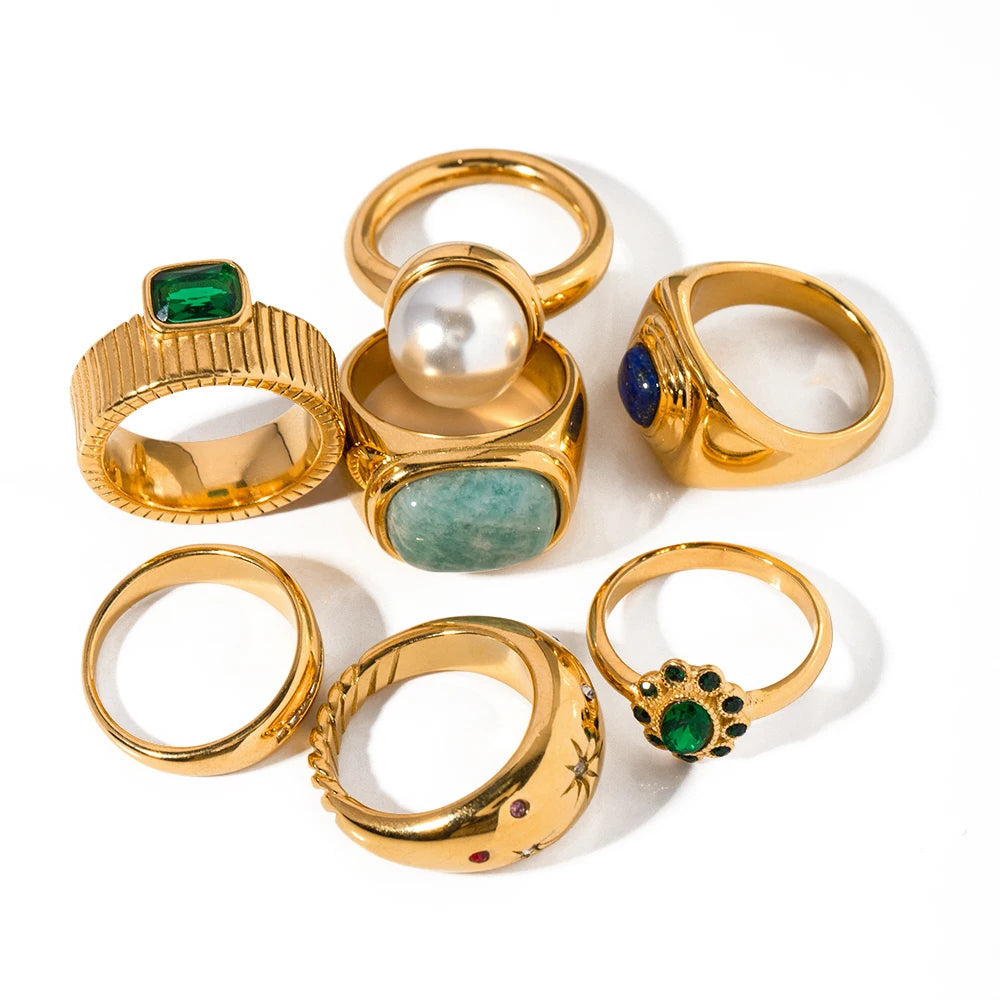 Geometric Metal Casting Ring