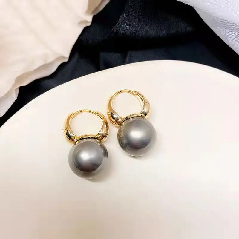 Pearl Hoop Earrings