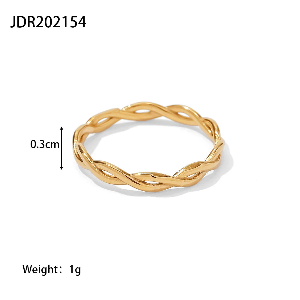 Double Layer Gold Ring