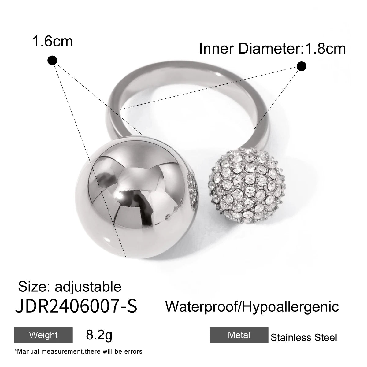 Asymmetric Bead Ring