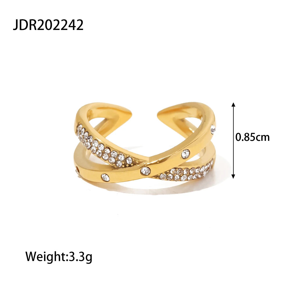 Chic Gold Plated Open Ring