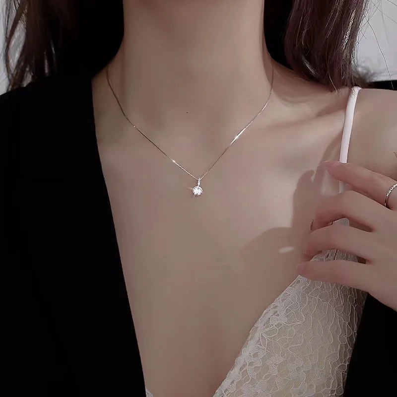 Minimalist Zircon Choker Necklace
