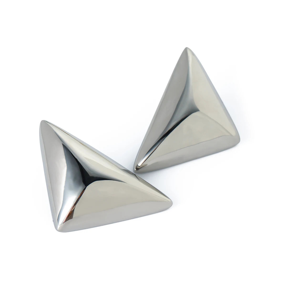 Geometric Hollow Triangle Earrings