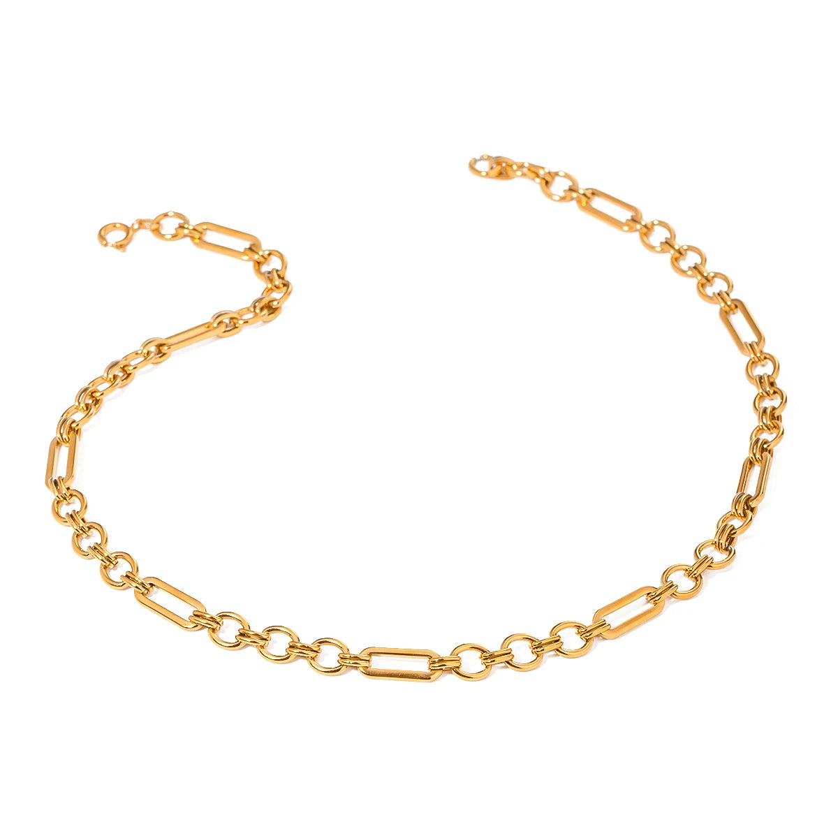 Hollow Chain Gold Necklace
