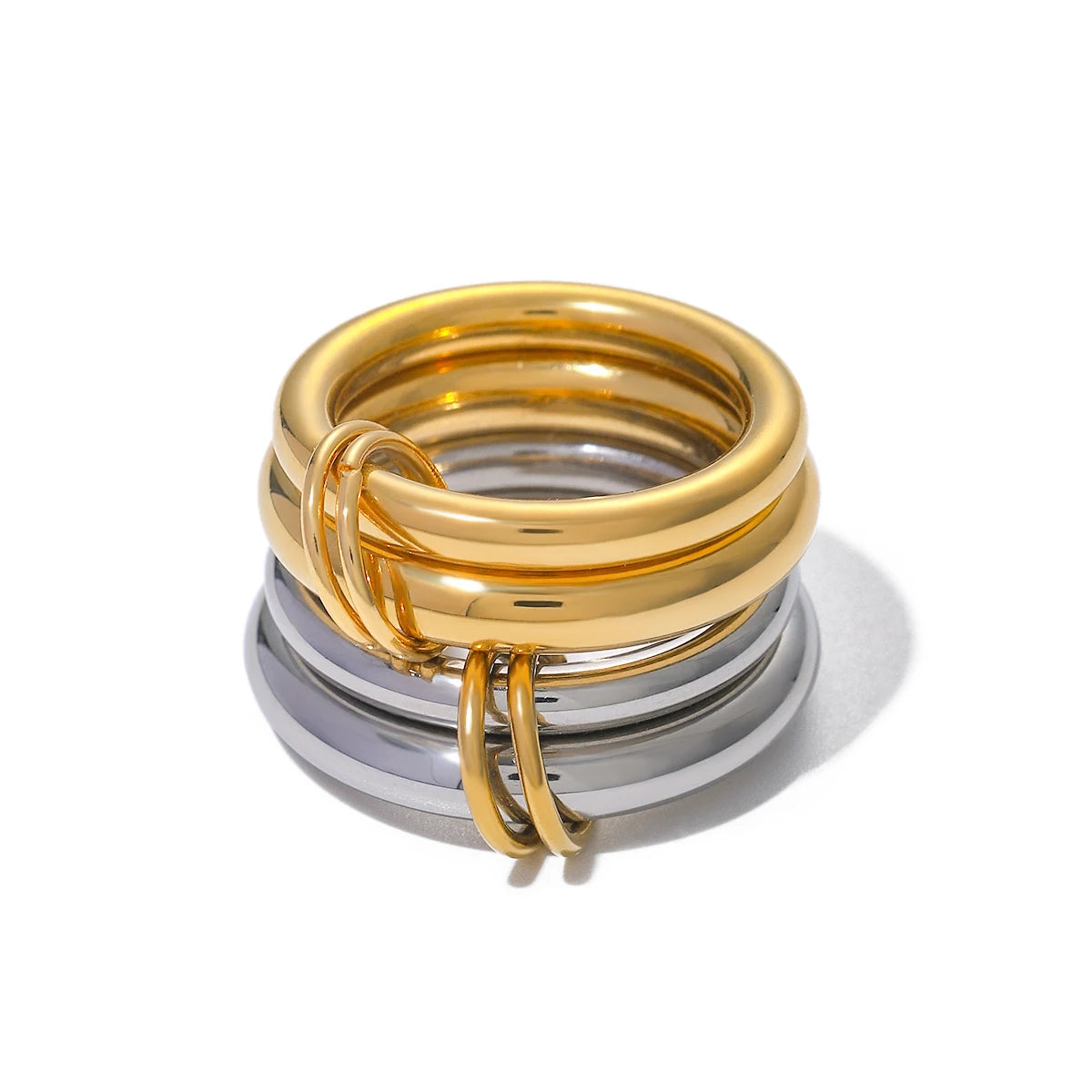 Gold Thin Ring Set