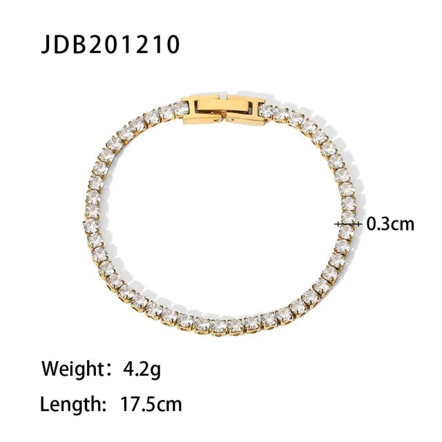 Cubic Zirconia Crystal Bracelet
