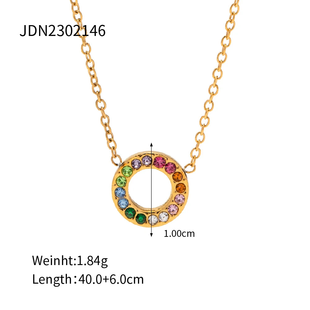 Cubic Zirconia Pendant & Earrings Set