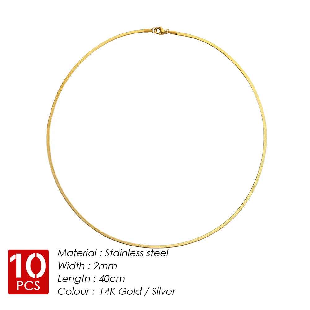 Gold Snake Chain Necklace