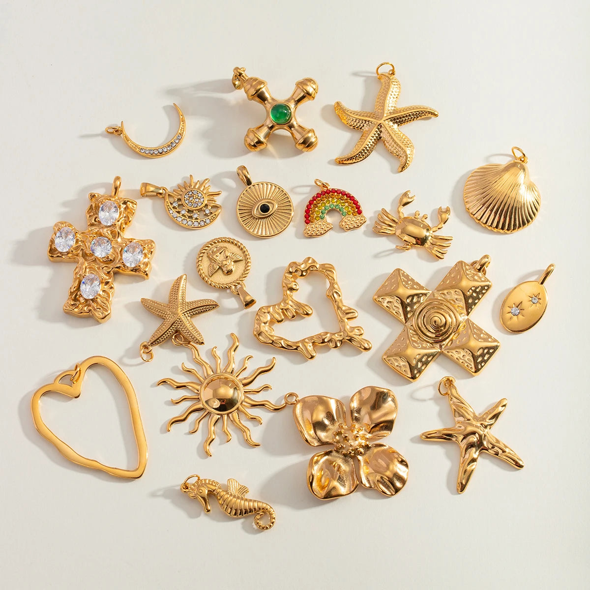 Sea Shell & Starfish Pendant