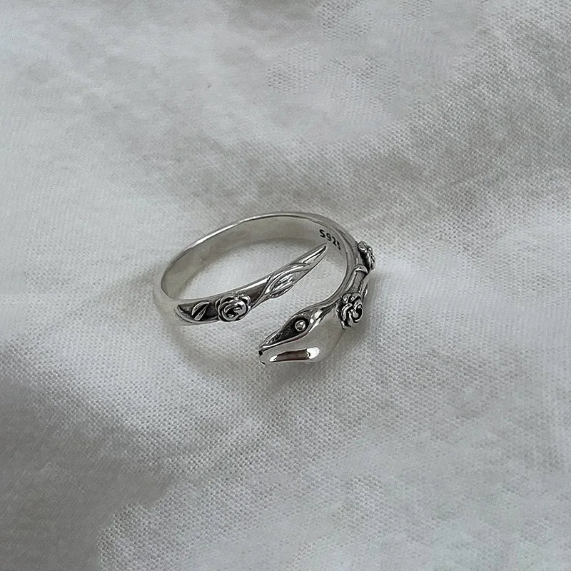 925 Geometric Silver Ring