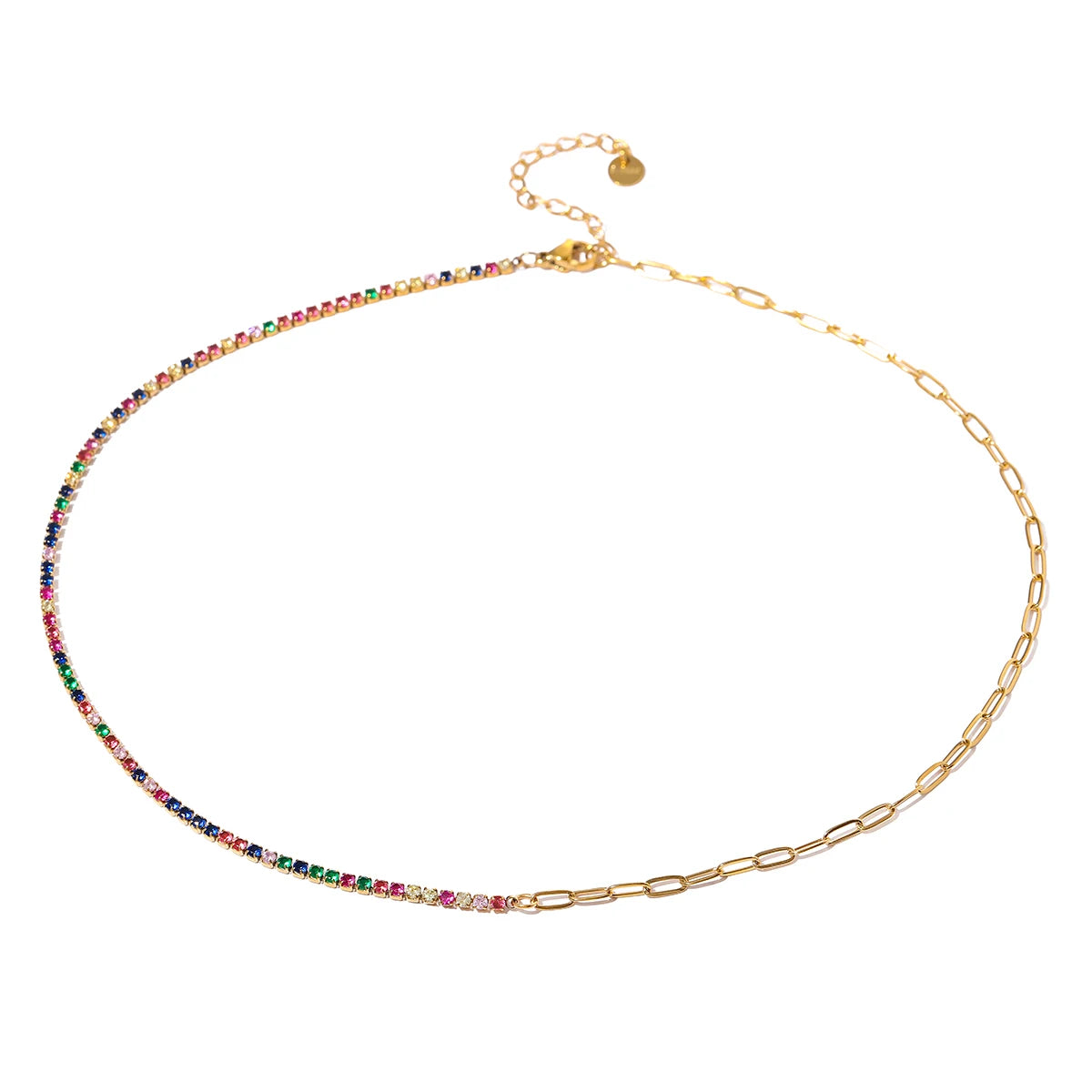 Bling Zirconia Chain Necklace & Bracelet