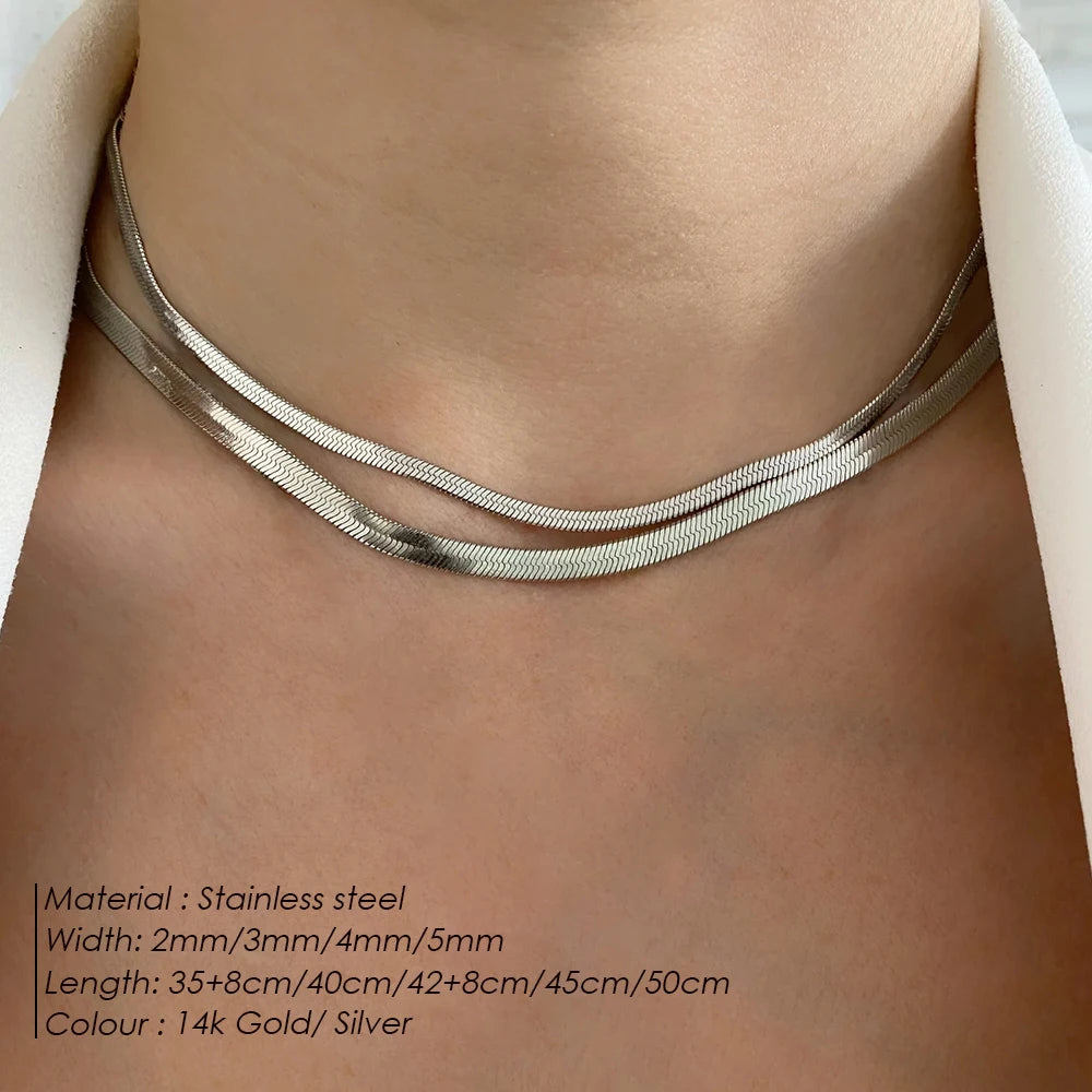 Unisex Snake Chain Necklace