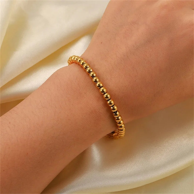 Stainless Steel Bead Chain Bracelet