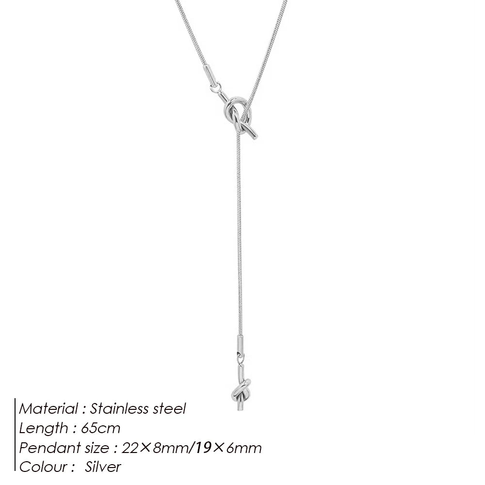 Y-Shaped Snake Chain Necklace