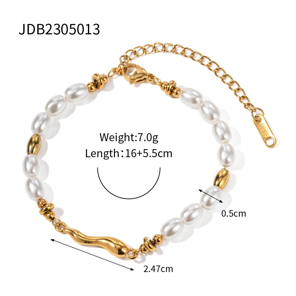 Water Drop Glass Pearl Bracelet