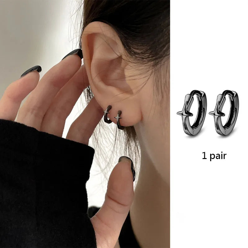Star Silver Earrings