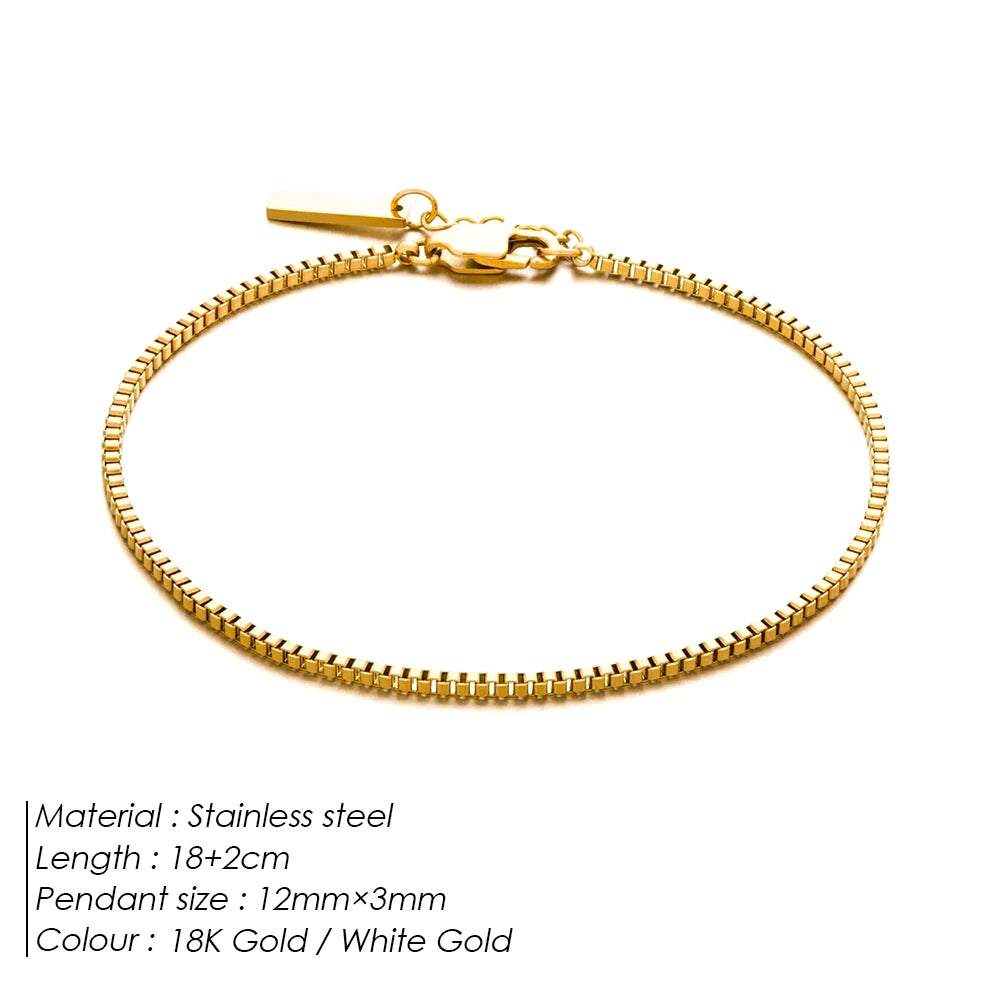 Men's Box Chain Bracelet