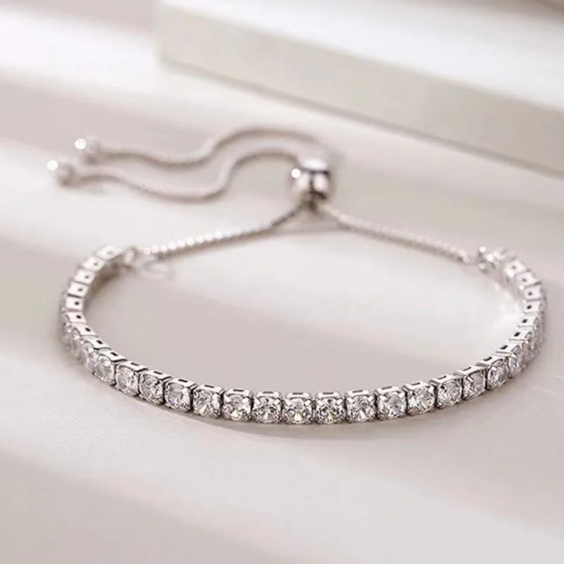 Silver Zircon Bracelet