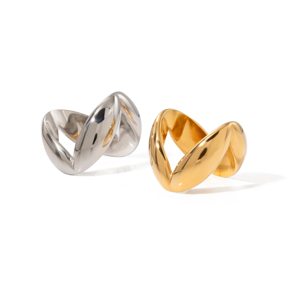 Radiant Geo Stainless Ring