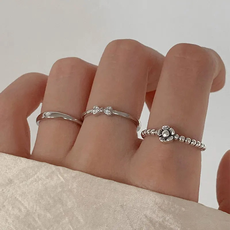 Flower Bow Love Ring
