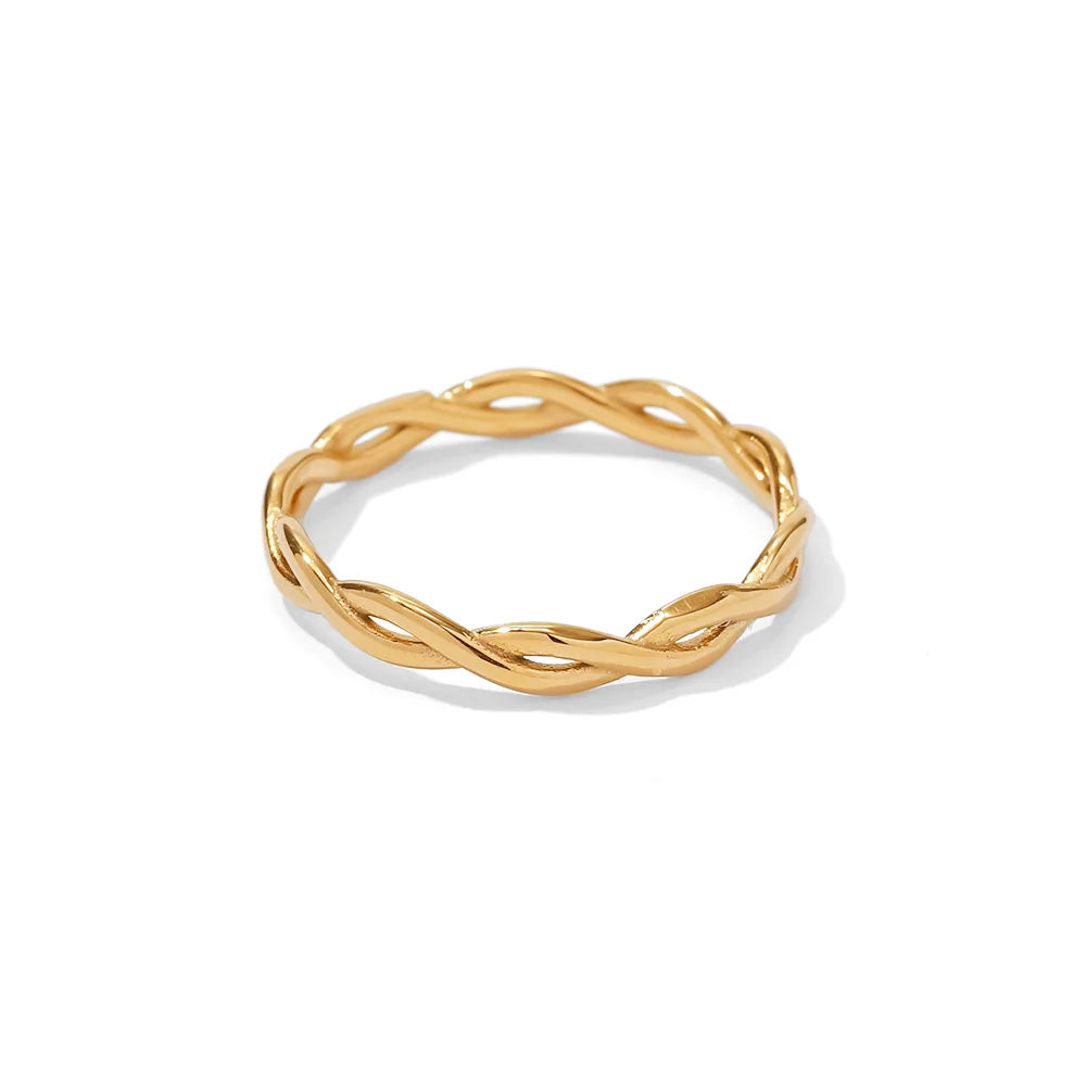 Double Layer Gold Ring